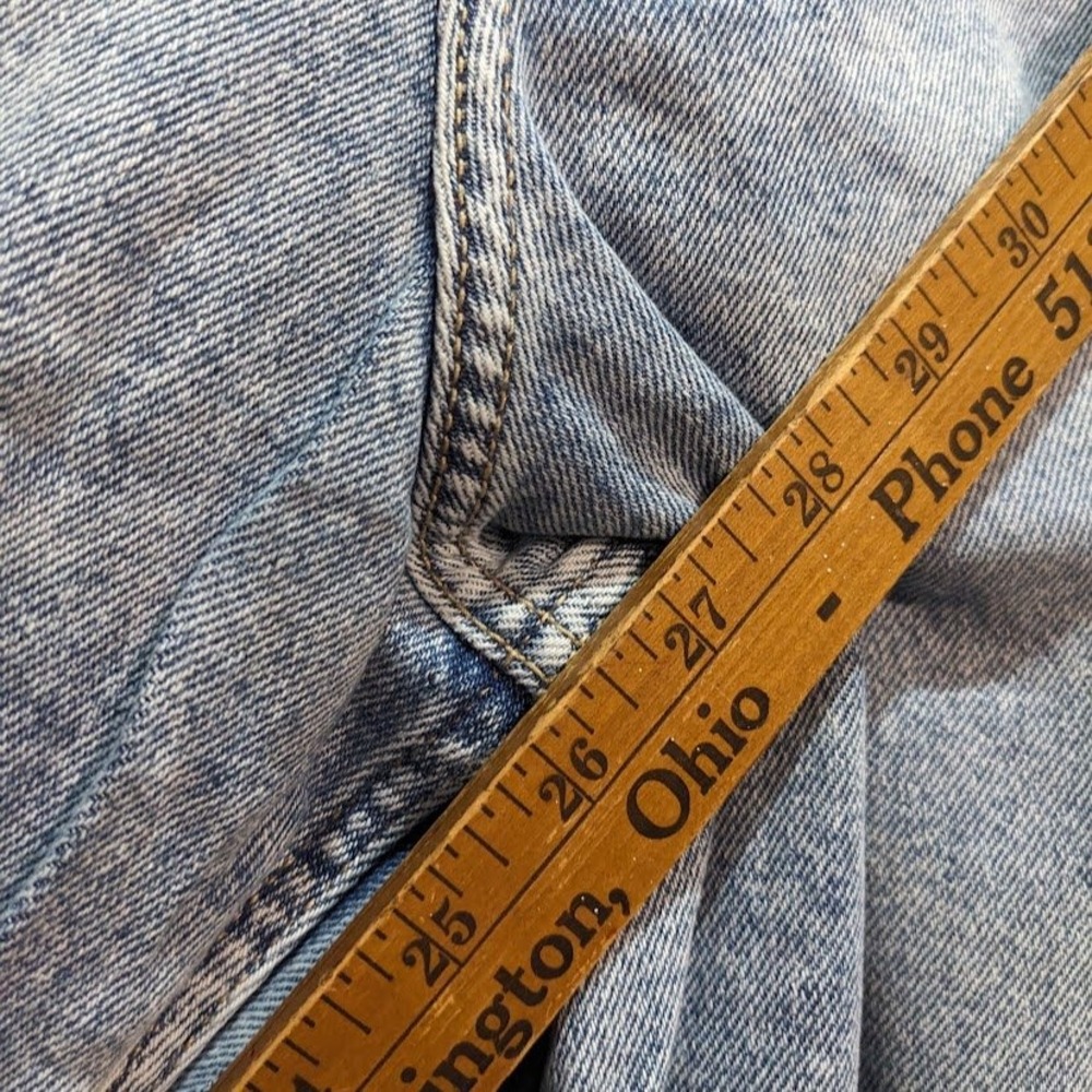 Hollister Curvy High Rise Mom Jeans Light Wash Distressed 17R W33 L27 Denim NWT - Picture 6 of 10